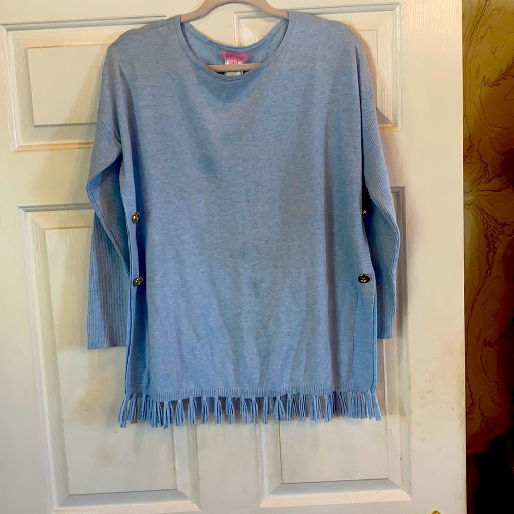 Tory Burch light blue sweater